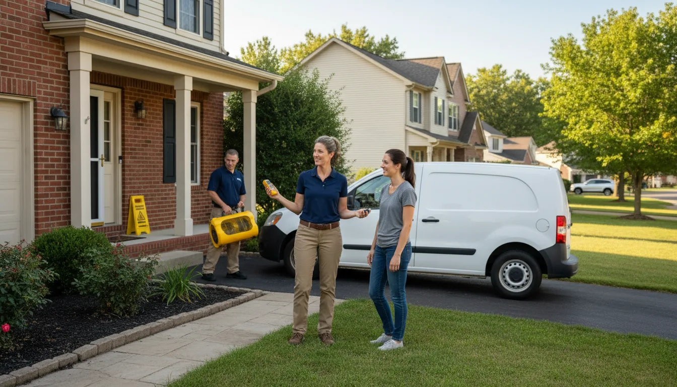 Water restoration image for Water Damage & Restoration Services in Opolis, KS